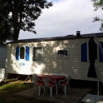 Mobil home, Le Mas de la Pérouse, Ardèche, Vue intérieure 04