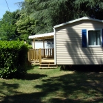 Mobil home, Le Mas de la Pérouse, Ardèche, Vue Extérieure 03