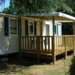 Mobil home, Le Mas de la Pérouse, Ardèche, Vue Extérieure 04